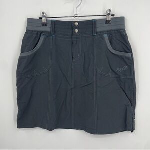 Kuhl Skort Size 6 Womens Dark Gray Skirt Look Athletic Hiking Camping Durango